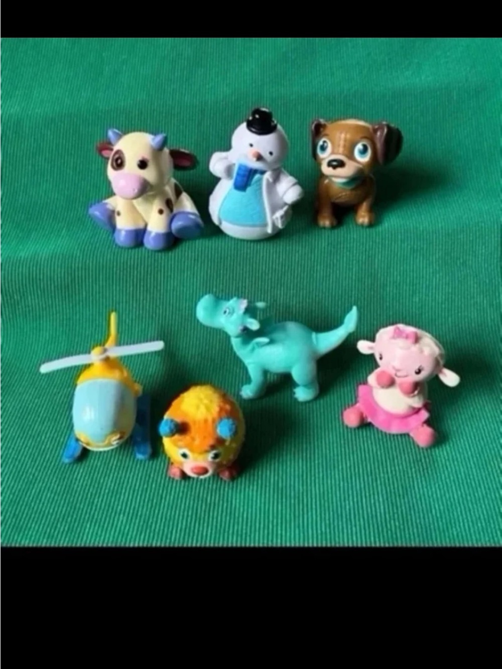 DISNEY DOC MCSTUFFINS SQUIBBLES FINDO RONDA CHILLY MOO STUFFY MINI FIGURE lot